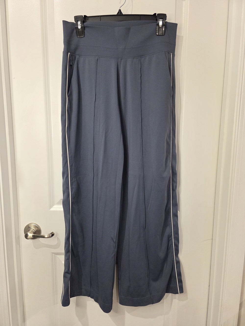 Athleta Venice High Rise Track Stripe Wide Leg Pant